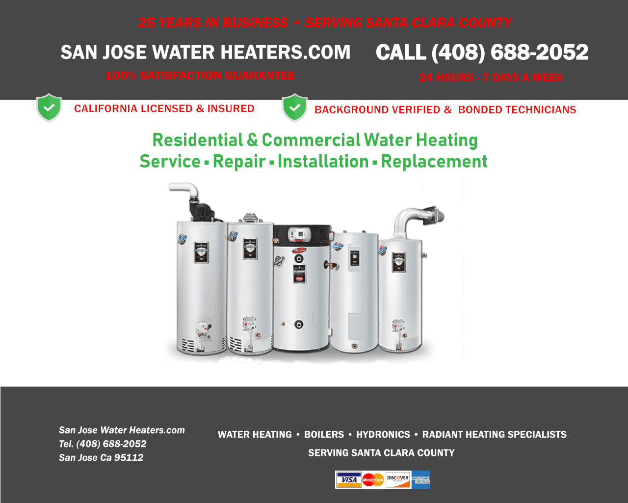 San Jose Water Heaters